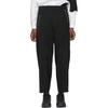 YOHJI YAMAMOTO YOHJI YAMAMOTO BLACK zip POCKET TROUSERS