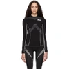 OFF-WHITE BLACK ATHLETIC LONG SLEEVE T-SHIRT