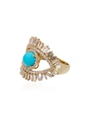 SUZANNE KALAN 18KT GOLD EVIL EYE TURQUOISE FIREWORKS RING