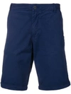 Woolrich Plain Chino Shorts In Blue