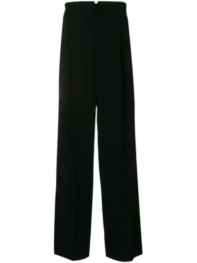 Dsquared2 Wide Leg Pleated Trousers - 黑色 In Black