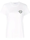 GIVENCHY GIVENCHY HEART EMBROIDERED FITTED SHIRT - 白色