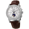 BRUNO MAGLI Mens Limited Edition Swiss Made Multi-Function Moonphase Watch With Italian Leather Strap