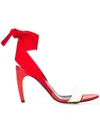 PROENZA SCHOULER ANKLE TIE CURVED HEEL SANDALS