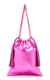 Attico Laminated Nappa Mini Bag In Fuchsia,pink