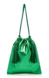 Attico Laminated Nappa Mini Bag In Green