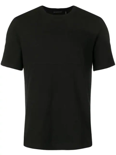 Helmut Lang Cotton Tshirt With Logo In Black