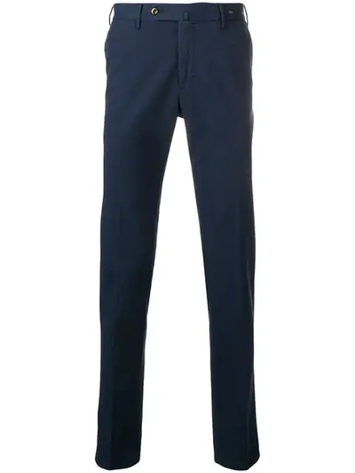 Pt01 Slim Fit Chinos In Navy