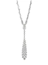 ADRIANA ORSINI Leia Rhodium-Plated Crystal Lariat Necklace