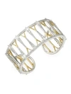 ADRIANA ORSINI WOMEN'S DEVONA SPEAR FLEXIBLE TWO-TONE CUFF,0400010347489