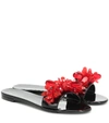 SIMONE ROCHA EMBELLISHED RUBBER SLIDES,P00369664