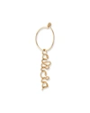 Atelier Paulin Single Personalized Baby Hoop Earring, 6-10 In Gold