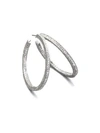 ADRIANA ORSINI Crystal Pavé Hoop Earrings/1.5"