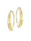 JOHN HARDY Bamboo 18K Yellow Gold Hoop Earrings/1"