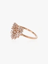 Suzanne Kalan White And Rose Gold Mini Heart Firework Diamond Ring In Rose Gold