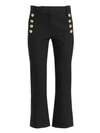 Derek Lam 10 Crosby Women's Robertson Crop Flare Pants In Black