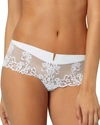 Simone Perele Saga Floral Lace Boyshorts In White