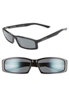 BALENCIAGA 60MM RECTANGLE SUNGLASSES,BB0008S001