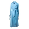 TOMCSANYI Kistelek Cerulean Trench Coat