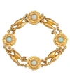 KOJIS GOLD CHINESE ANTIQUE OPAL FLOWER BRACELET,000617686