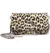 ZADIG & VOLTAIRE NANO ROCK SNAKE EMBOSSED LEATHER CLUTCH,SHAP2010F