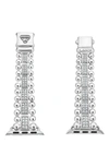 LAGOS SMART CAVIAR STERLING SILVER & DIAMOND APPLE WATCH® WATCHBAND,12-90004-DD7