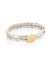 JOHN HARDY WOMEN'S MODERN CHAIN 18K YELLOW GOLD & STERLING SILVER BRACELET/0.43",0400090312084