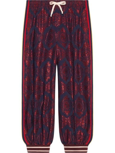 Gucci Bi-material Harem Style Pant - 红色 In Red