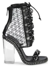 BALMAIN Diane Transparent Plexi Bootie