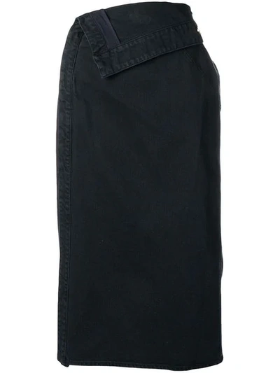 Jacquemus Denim Pencil Skirt - 蓝色 In Blue