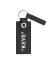 OFF-WHITE Quote Leather Keychain