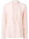 CHLOÉ KNOTTED TIE NECK SHIRT