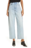 ALEXANDER WANG T DENIM X ALEXANDER WANG SPLIT WIDE LEG JEANS,4D994424DY