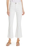 FRAME LE BARDOT STRIPE CROP FLARE JEANS,LBCFRA009S