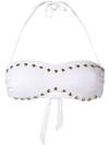 MOSCHINO STUDDED BIKINI TOP