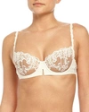 Simone Perele Saga Non-padded Lace Demi Bra In White