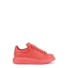 ALEXANDER MCQUEEN Larry coral leather trainers