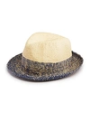 PAUL SMITH TWO-TONE TRILBY HAT,M1A-763E-AH482
