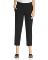 Eileen Fisher Washable Stretch-crepe Slim Pants In Black