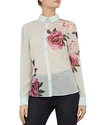 TED BAKER ZAYLAA MAGNIFICENT-PRINT BLOUSE,WMB-ZAYLAA-WH9W