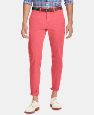 Polo Ralph Lauren Men's Straight-fit Bedford Stretch Chino Pants In Nantucket Red