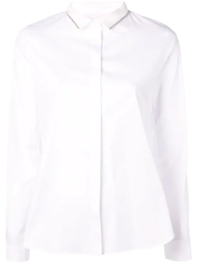 Fabiana Filippi Long-sleeve Fitted Shirt - 白色 In White