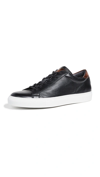 To Boot New York Knox Low Top Trainer In Black Tan