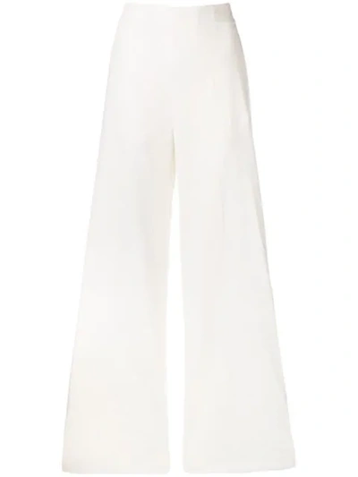 Pinko Flared Tailored Trousers In White