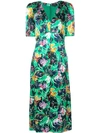 SALONI FLORAL PRINT DRESS