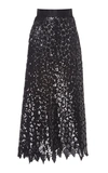 MARC JACOBS SEMI-SHEER EMBROIDERED TULLE SKIRT,738476