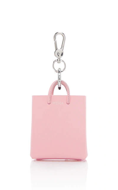 Medea Sisters Prima Mini Leather Keychain In Pink