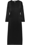 La Collection Jacqueline Silk-satin Midi Dress In Black