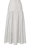 ARIAS COTTON-POPLIN MIDI SKIRT