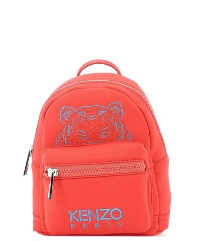 Kenzo Mini Tiger Backpack In Red